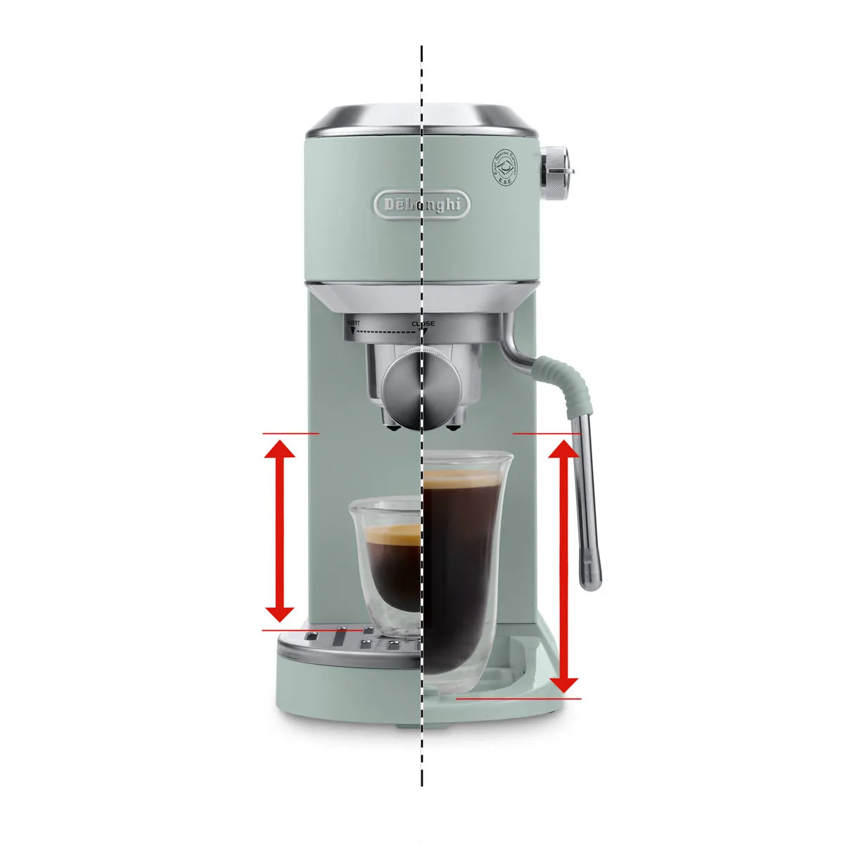 DeLonghi Dedica Duo Espresso Machine with Cold Brew EC890GR (Pistachio)