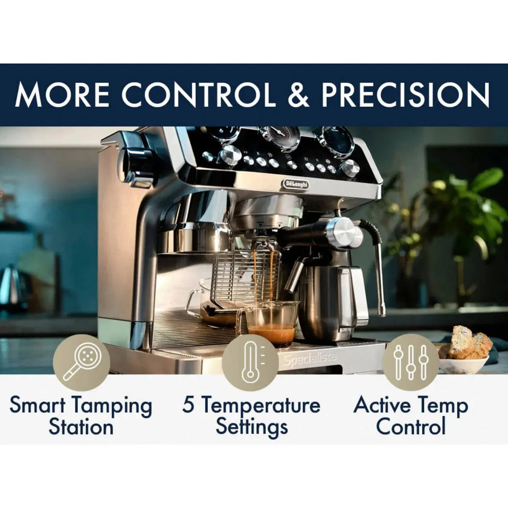 DeLonghi La Specialista Maestro Espresso Machine with LatteCrema EC9665M (Silver)