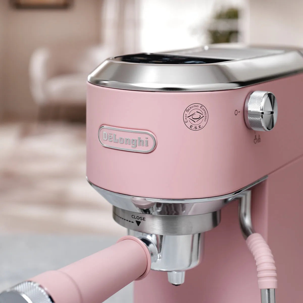 DeLonghi Dedica Duo Espresso Machine with Cold Brew EC890PK (Rosé)