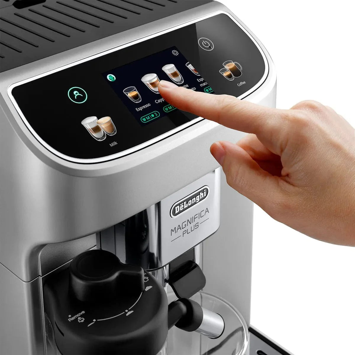 DeLonghi Magnifica Plus Super Automatic Espresso Machine with LatteCrema System ECAM32070SB