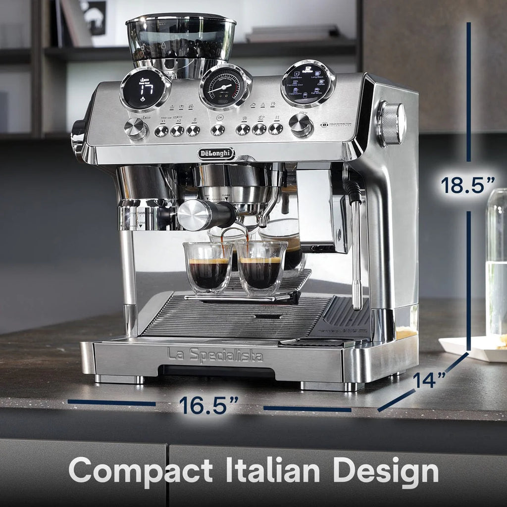 DeLonghi La Specialista Maestro Espresso Machine with Cold Brew EC9885M (Silver)
