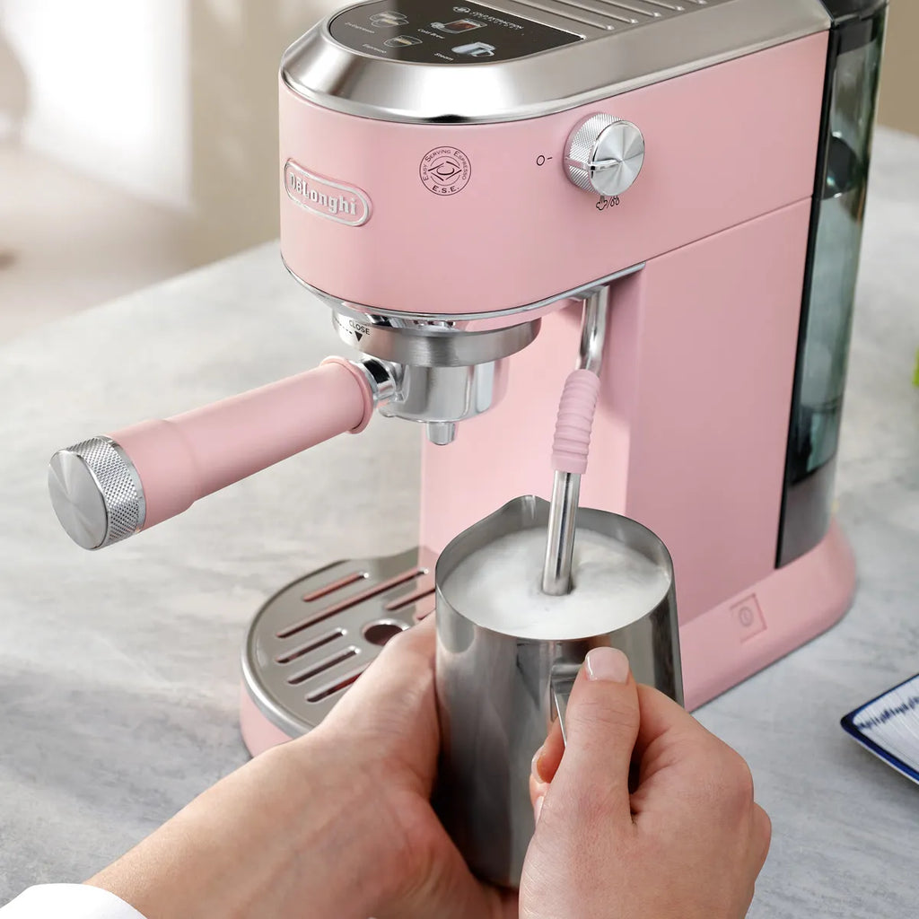 DeLonghi Dedica Duo Espresso Machine with Cold Brew EC890PK (Rosé)