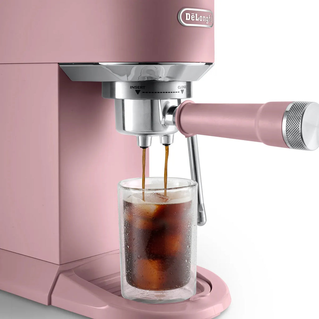 DeLonghi Dedica Duo Espresso Machine with Cold Brew EC890PK (Rosé)