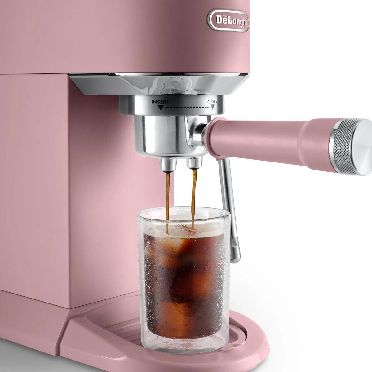 DeLonghi Dedica Duo Espresso Machine with Cold Brew EC890PK (Rosé)