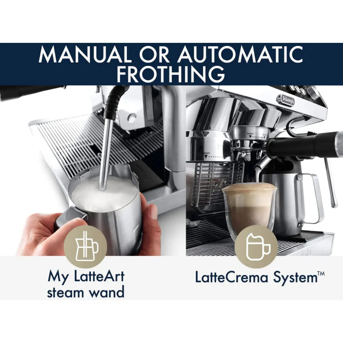 DeLonghi La Specialista Maestro Espresso Machine with LatteCrema EC9665M (Silver)