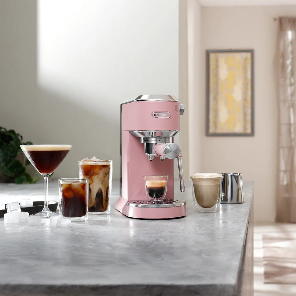 DeLonghi Dedica Duo Espresso Machine with Cold Brew EC890PK (Rosé)