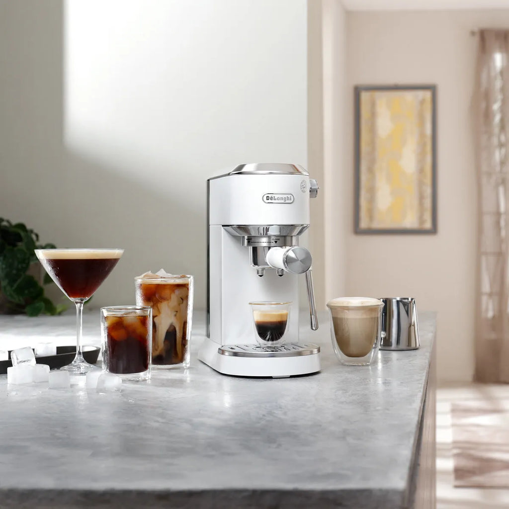 DeLonghi Dedica Duo Espresso Machine with Cold Brew EC890WI (Vanilla)