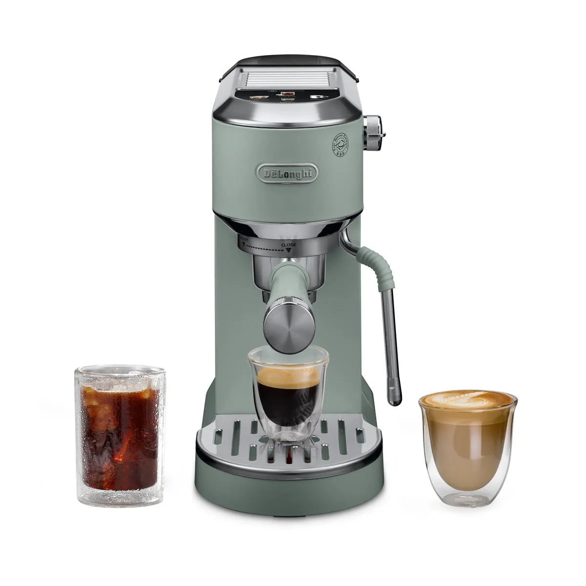 DeLonghi Dedica Duo Espresso Machine with Cold Brew EC890GR (Pistachio)