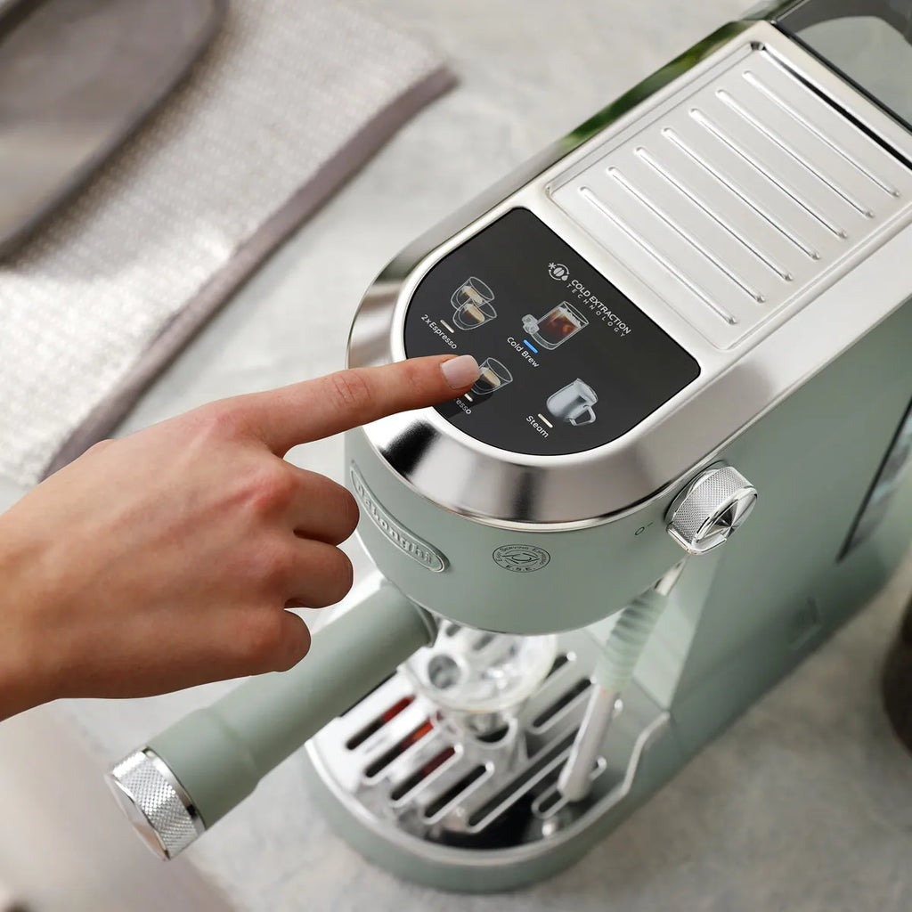 DeLonghi Dedica Duo Espresso Machine with Cold Brew EC890GR (Pistachio)