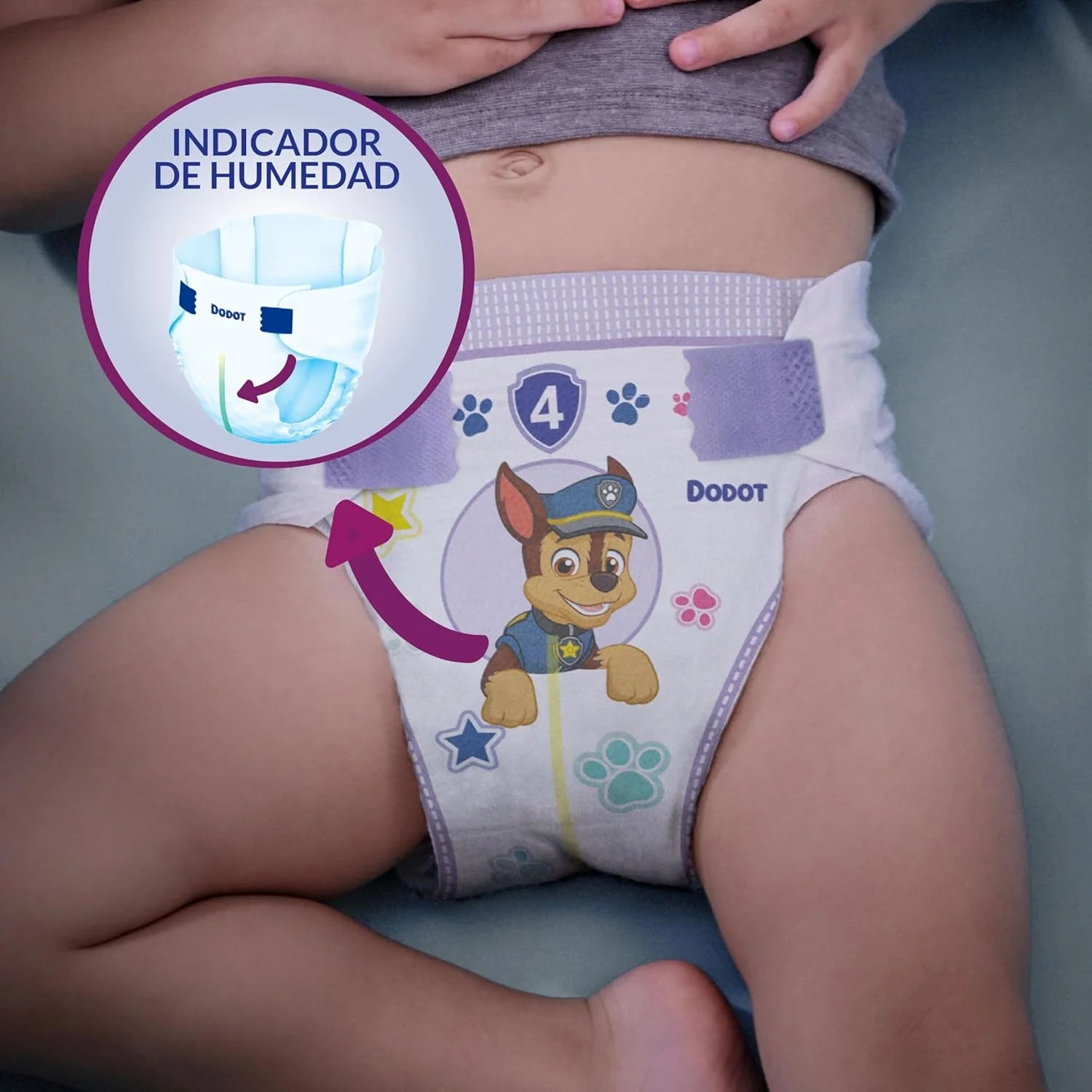 Dodot Pañales Bebé Activity, Talla 4 (9-14 kg),174 Pañales, Hasta 12h de Protección Antifugas y Ajuste, Pack Mensual