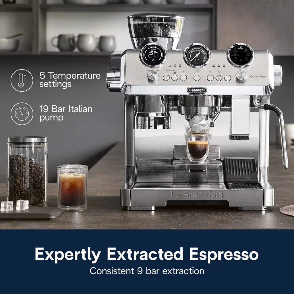 DeLonghi La Specialista Maestro Espresso Machine with Cold Brew EC9885M (Silver)