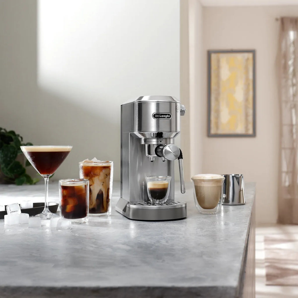 DeLonghi Dedica Duo Espresso Machine with Cold Brew EC890M (Metal)