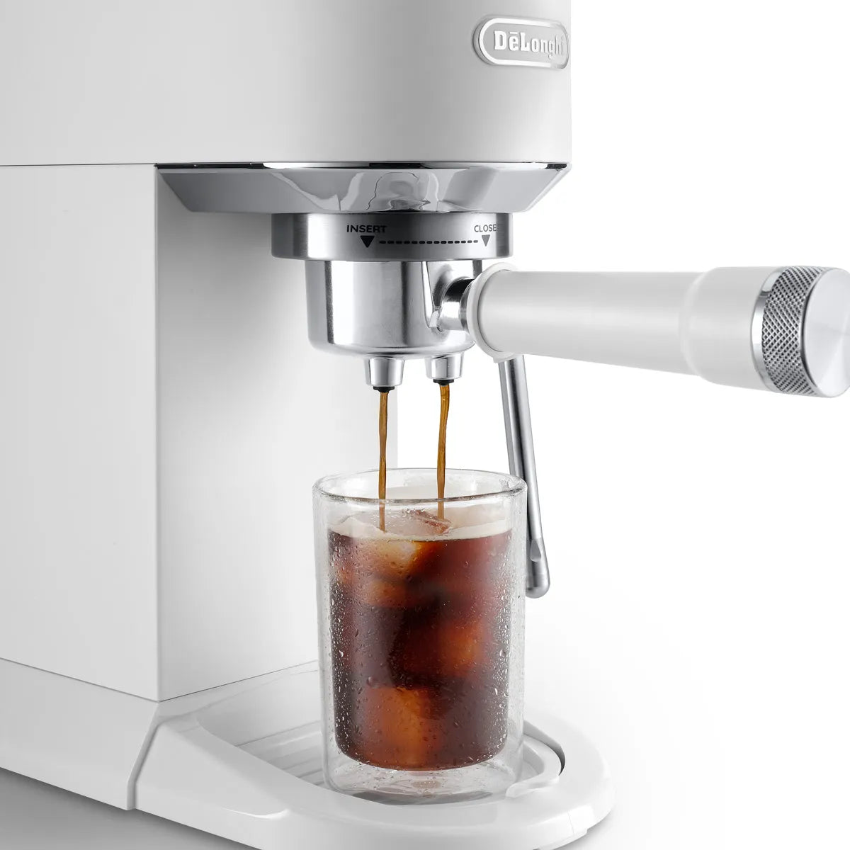 DeLonghi Dedica Duo Espresso Machine with Cold Brew EC890WI (Vanilla)