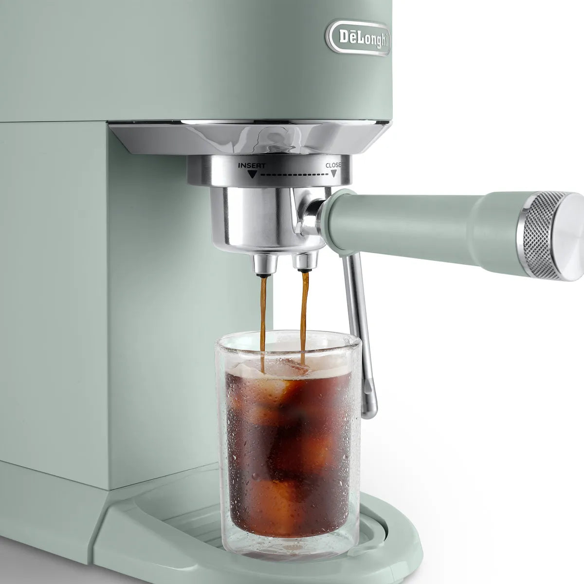 DeLonghi Dedica Duo Espresso Machine with Cold Brew EC890GR (Pistachio)