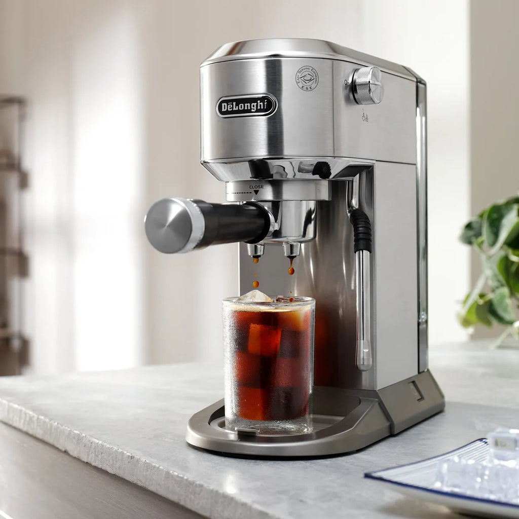DeLonghi Dedica Duo Espresso Machine with Cold Brew EC890M (Metal)