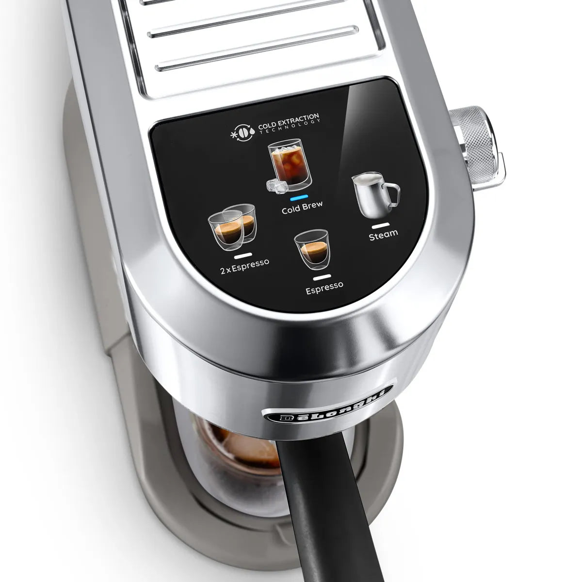 DeLonghi Dedica Duo Espresso Machine with Cold Brew EC890M (Metal)