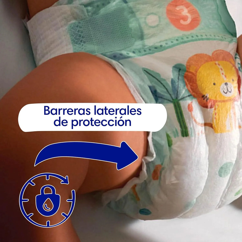 Dodot Pañales Bebé-Seco, Talla 6 (13-18 kg), 132 Pañales + Regalo de 1 Pack de 10 Toallitas Aqua Pure 99% Agua, Una Noche Hasta Un 100% Libre De Fugas, Pack mensual