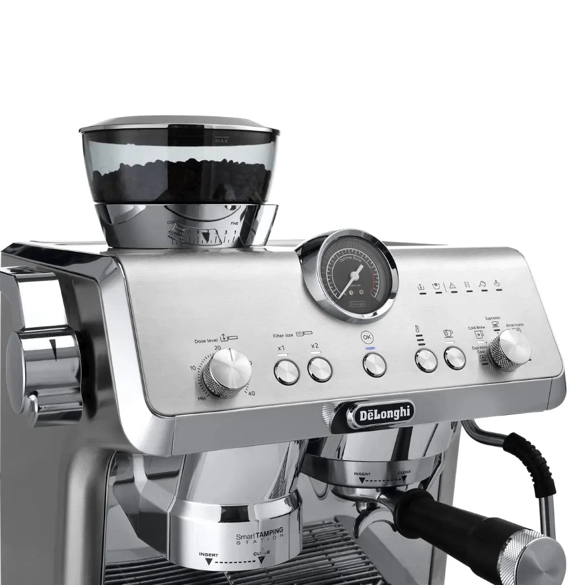 DeLonghi La Specialista Opera Semi-Automatic Espresso Machine with Cold Brew EC9555M (Metal)