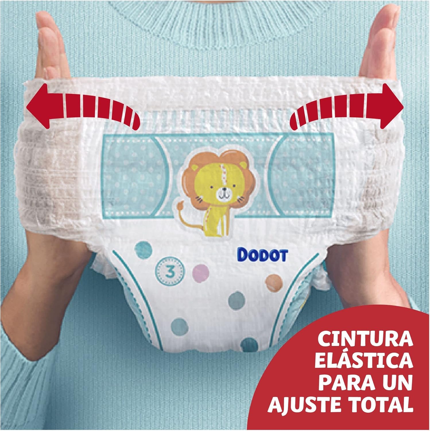 Dodot Baby Pants Diapers, Size 5, 12-17 kg, 180 Diapers, 360° Adjustment Anti-Leak Diaper, Monthly Pack