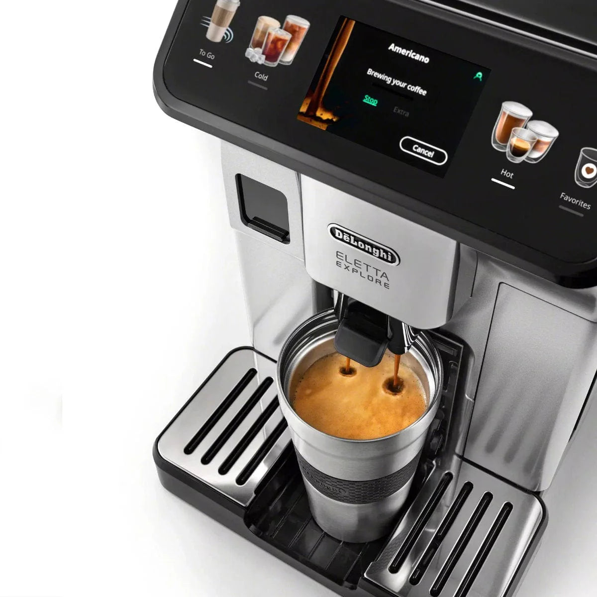 DeLonghi Eletta Explore Super Automatic Espresso Machine with Cold Brew ECAM45086S