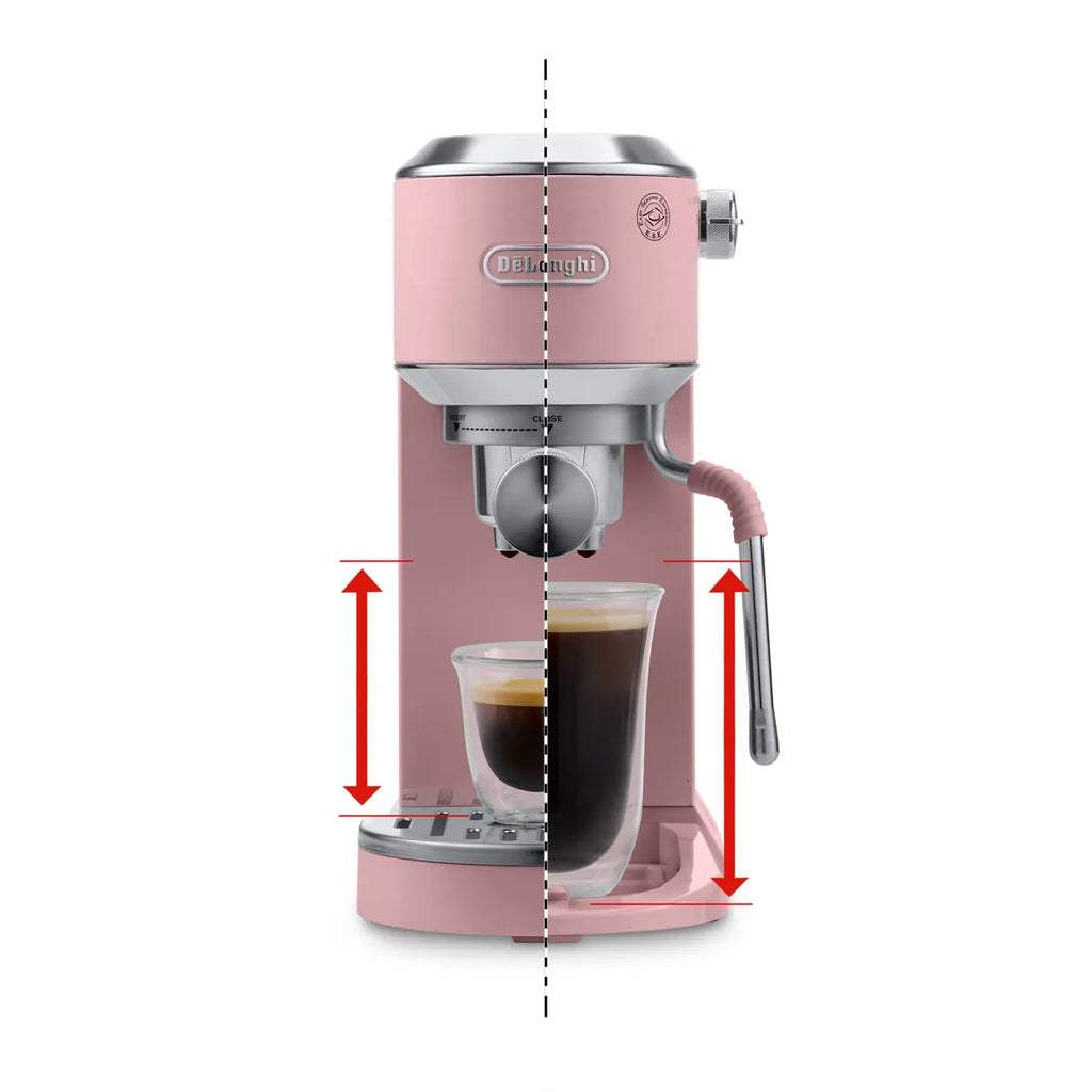 DeLonghi Dedica Duo Espresso Machine with Cold Brew EC890PK (Rosé)