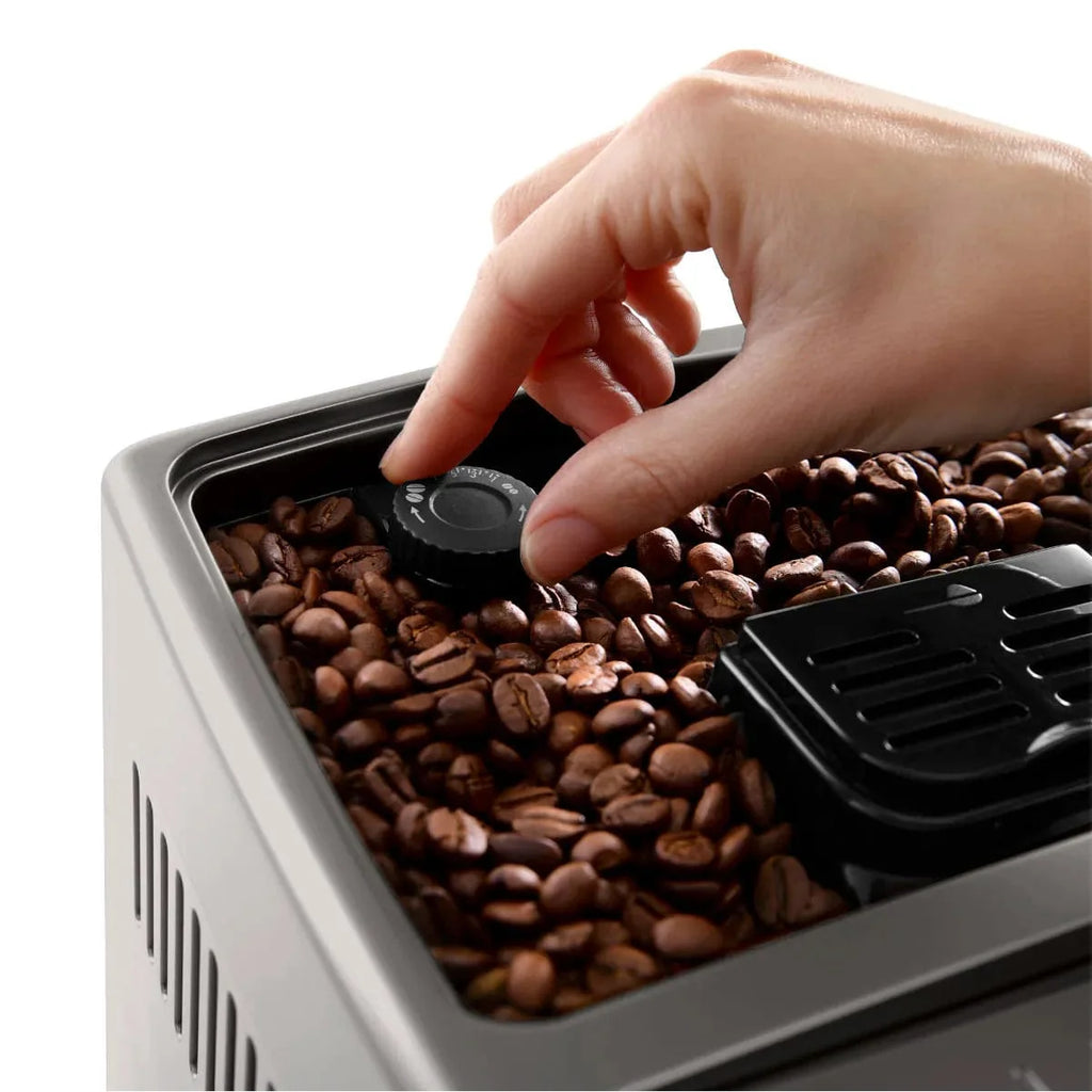 DeLonghi Dinamica PLUS Lattecrema, Super Automatic Espresso & Cappuccino Machine ECAM37095TI (Titanium)