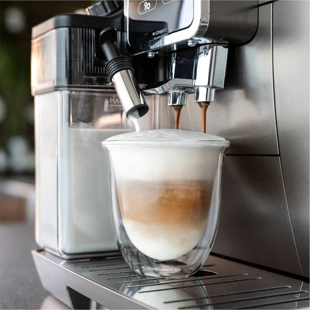 DeLonghi Dinamica PLUS Lattecrema, Super Automatic Espresso & Cappuccino Machine ECAM37095TI (Titanium)