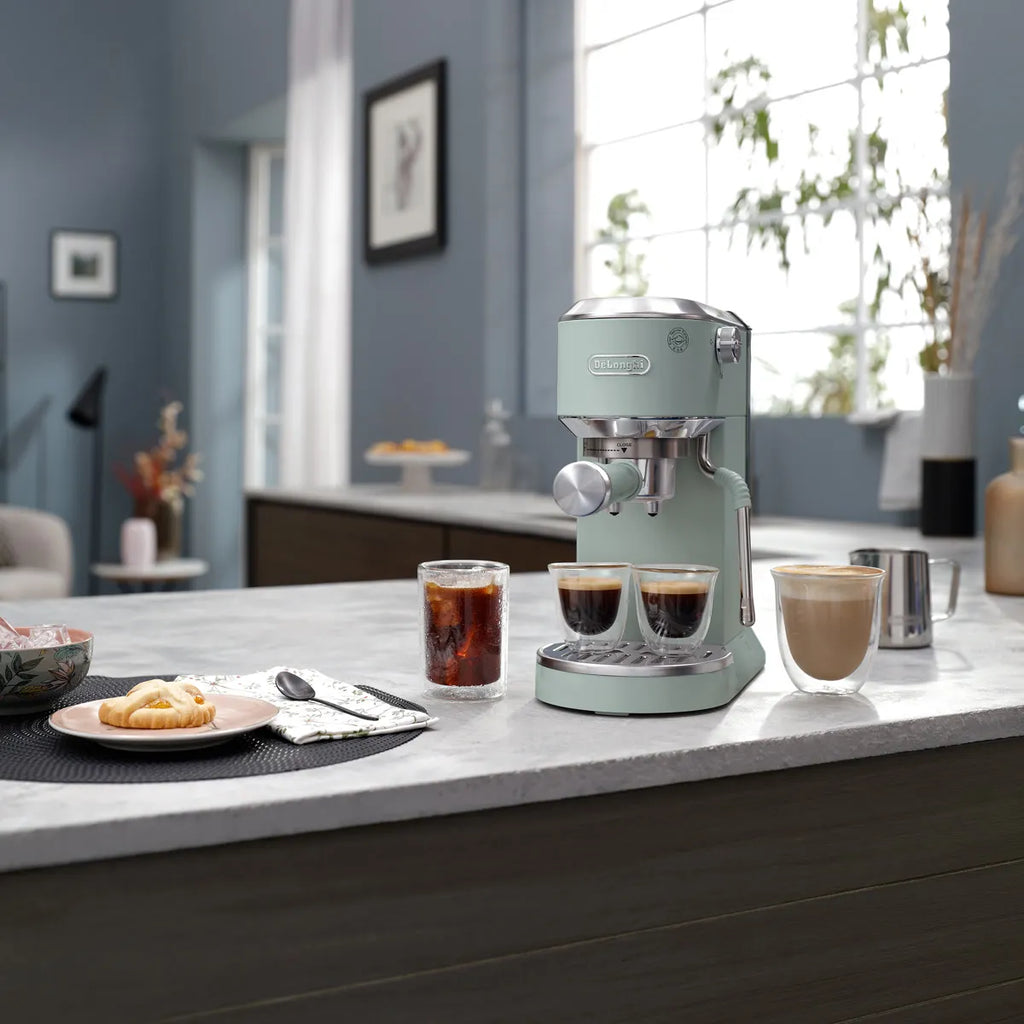 DeLonghi Dedica Duo Espresso Machine with Cold Brew EC890GR (Pistachio)